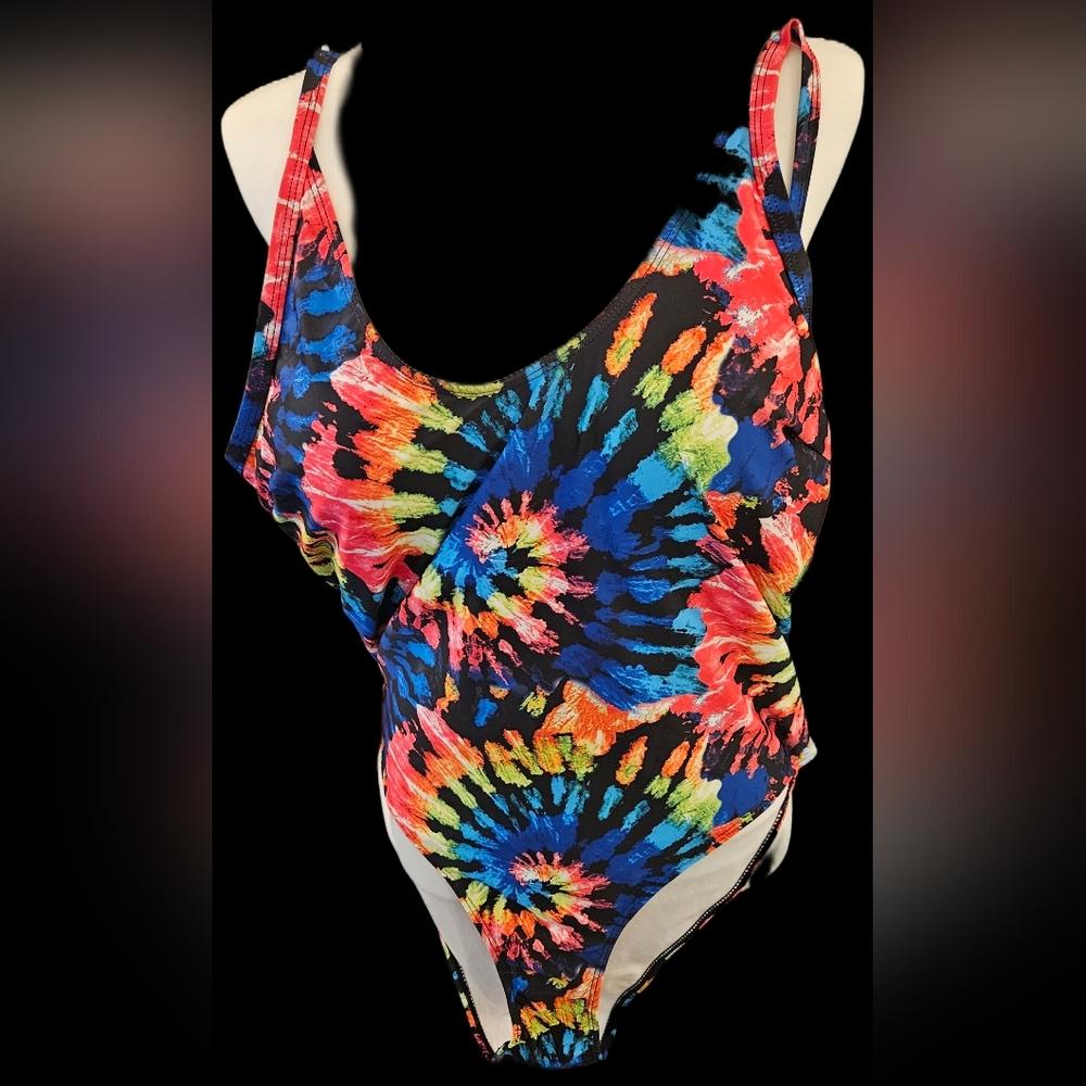 Colorful Tie-Dye One Piece Swimsuit